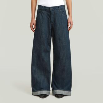 G-Star Roxx Wide Jeans - Donkerblauw - Dames