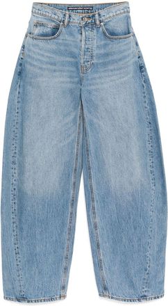 Alexander Wang Jeans decorati con strass - Blu