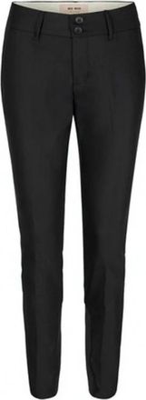 Mos Mosh Comfortabele en stijlvolle zwarte broek - Dames - Slim Fit Broeken - Zwart - XS - Broeken