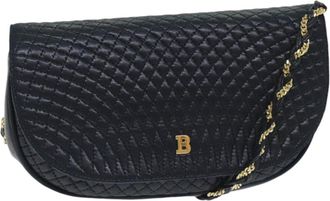 Bally Black Leather Shoulder Bag (Pre-Owned)