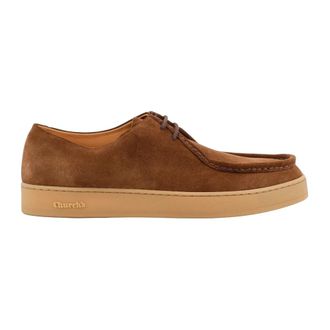 Churchs Bruine Veterschoenen Platte zool - Heren - Veterschoenen - Bruin - 40 EU - Su&egrave;de - Schoenen