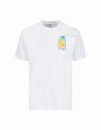 Casablanca Mens Casablanca Arch Gradient T Shirt White/Blue - Size: 36