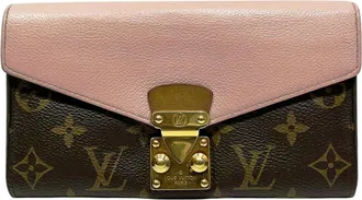 Louis Vuitton Brown Monogram Pink Monogram Coin Purse/Coin Case (Pre-Owned)