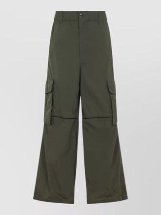 Marni wide leg trousers cargo and back pockets