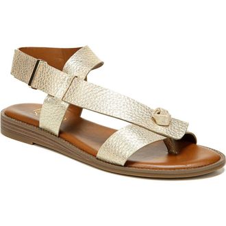 Franco Sarto Glenni Sandal in Gold Leather at Nordstrom Rack, Size 5.5