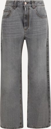 Brunello Cucinelli Wide-leg cotton denim Jeans Female 38