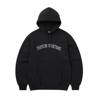 Thisisneverthat Heren, Sweatshirts & Hoodies, Zwart, Maat: XL Katoen