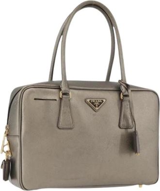 Prada Pre-owned Vintage Hand Bag - Dames - Vintage Handtas - Geel - ONE Size - Leer - Vintage