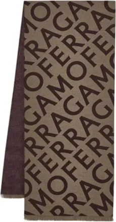 Ferragamo Reversible Logo Wool Scarf