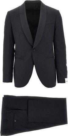 Lubiam Wool suit with satin details Man 54
