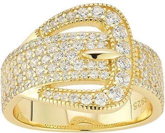 Sphera Milano 14K Gold Plated Cz Ring