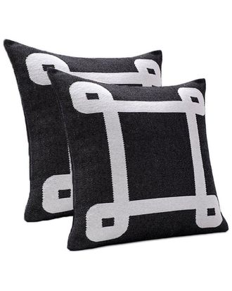 Brooks Brothers Geo Border Decorative Pillow