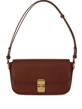 A.P.C. Borsa a spalla Grace - Marrone