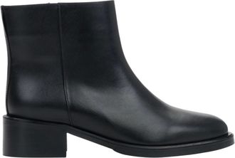 Estro & Luminara 2-in-1 Enkellaarsjes en Hoge Laarzen met Decoratieve Gesp - Dames - Schoenen - Zwart - Maat: 40 EU Leer