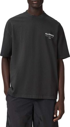 AllSaints Backstage Graphic T-shirt in Carter Grey at Nordstrom, Size X-Large