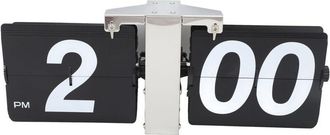OEM Reloj Mecedor De Pvc Y Acero Inoxidable, Funciona Con Pilas, Estilo Retro, Mec&aacute;nico, Digital, Autom&aacute;tico, Para Sal&oacute;n, Dormitorio, Oficina, Color Negro