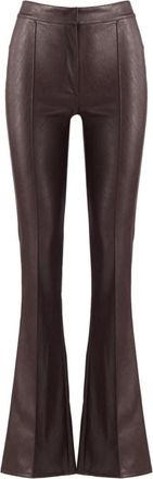Elisabetta Franchi Pantalone - Dames - Wijde Broeken - Bruin - M - Broeken