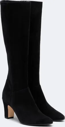 Manolo Blahnik Pitana suede knee-high boots