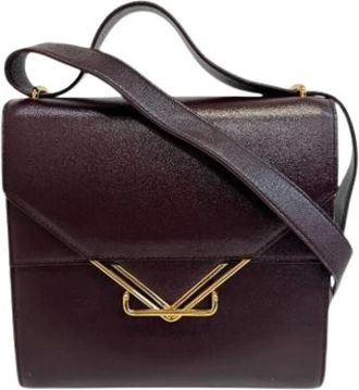 Bottega Veneta Pre-owned Handbags, female, Red, Size: ONE SIZE Pre-owned Vintage Shoulder Bag