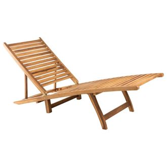 vidaXL Tumbona De Madera Maciza De Teca Vidaxl