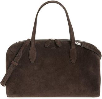 Toteme Medium Day Suede Tote in Brown at Nordstrom