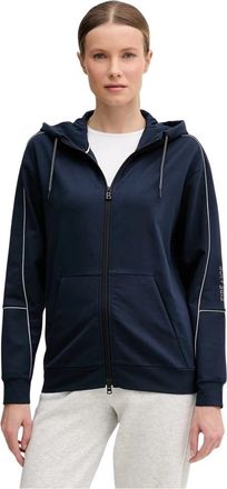 Bogner Zip-through Hoodie - Dames - Vesten met rits - Blauw - M - Katoen - Hoodies & sweatvesten