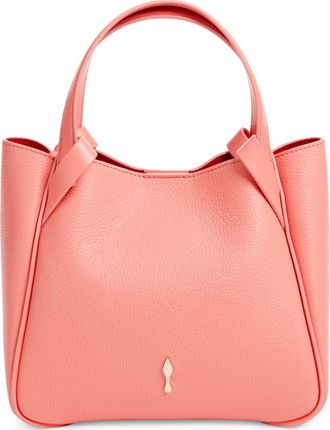 Christian Louboutin Mini Bettina Leather Tote in 9136 Grapefruit at Nordstrom