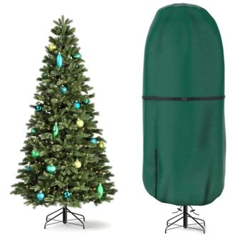 OEM Funda Vertical Para &Aacute;rbol De Navidad, Resistente A Desgarros Y Ajustable, De 25 X 108 Pulgadas, Impermeable Y A Prueba De Polvo