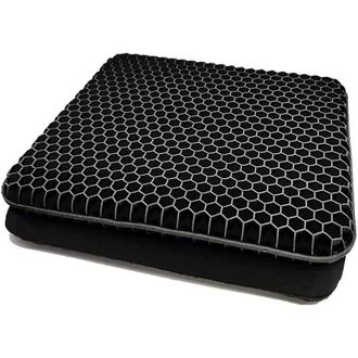OEM Coj&iacute;n Para Silla (negro), Coj&iacute;n De Gel Transpirable, Coj&iacute;n Antiescaras, Alivio De Presi&oacute;n Ortop&eacute;dico Con Funda Antideslizante -crezuo