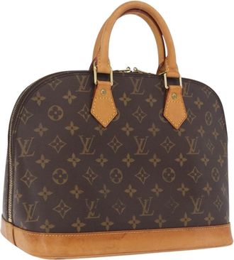 Louis Vuitton Alma Monogram Canvas Brown Canvas Handbag (Pre-Owned)