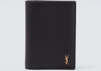 Saint Laurent Tiny Cassandre leather bi-fold wallet