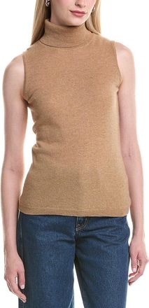 Forté Cashmere Turtleneck Cashmere Sweater Vest