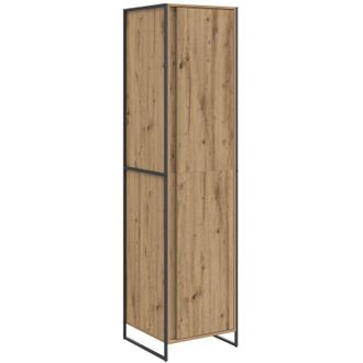 vidaXL Armario Con Puerta 2 Pcs Roble Artesanal 50 X 50 X 200 Cm Vidaxl