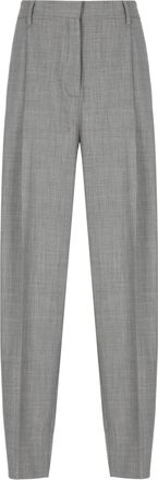 Fabiana Filippi Grey Lightpoint Detail Wool Pants