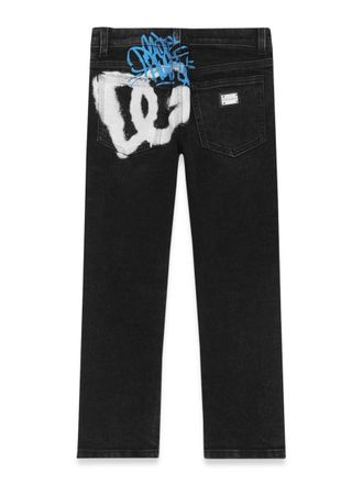 Dolce & Gabbana Five-Pocket Cotton Trousers - Black