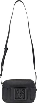 A|X Armani Exchange Eenvoudige schoudertas met ritssluiting - Dames - Schoudertassen - Zwart - ONE Size - Tassen