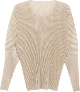 Homme Plissé Issey Miyake T-shirt in rete - Toni neutri