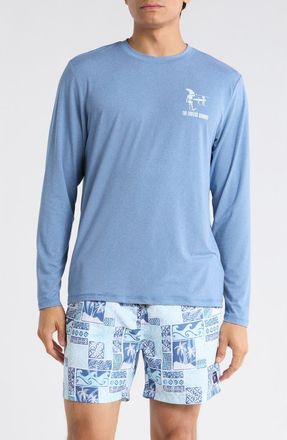 Vintage Summer Swimwear Graphic UPF 50+ Sunshirt in Denim at Nordstrom Rack, Size Xx-Large