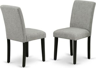 East West Furniture Dining Chair Black, ABP1T06