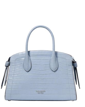 Kate Spade New York Kate Spade New York Knott Croc-Embossed Leather Medium Crossbody Tote