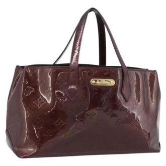 Louis Vuitton Pre-owned Vintage Amarante Patent Leather Hand Bag - Dames - Pre-owned - Paars - Maat: ONE Size Leer