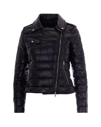 Herno Black Quilted Notched Lapel Jacket