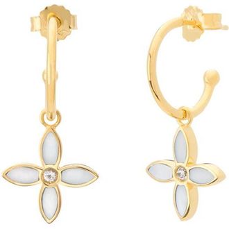 Murkani Desert Flower Small Hoop Earring in Yellow Gold at Nordstrom