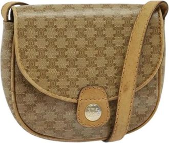 Celine Pre-owned Cross Body Bags, female, Beige, Size: ONE SIZE Pre-owned Vintage Cross Body Bag