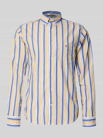 GANT Freizeithemd mit Knopfleiste in Pastellgelb, Größe XXXL