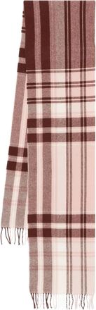 Marc O'Polo Sciarpa a quadri con frange - Toni neutri