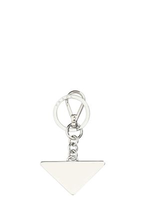Prada Mens Black Metal Key Ring F0002 Acciaio-Ottone Portachiavi Keychains
