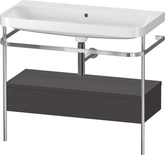 Duravit Set C-bonded Duravit Happy D.2 Plus Con Consola Met&aacute;lica Y Caj&oacute;n