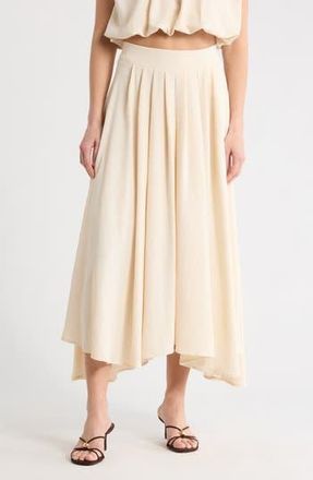 Blu Pepper Textured Pull-On Skirt in Natural at Nordstrom Rack, Size Medium