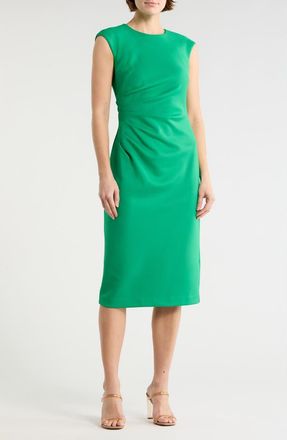 Vince Camuto Scuba Midi Dress in Green at Nordstrom Rack, Size 14